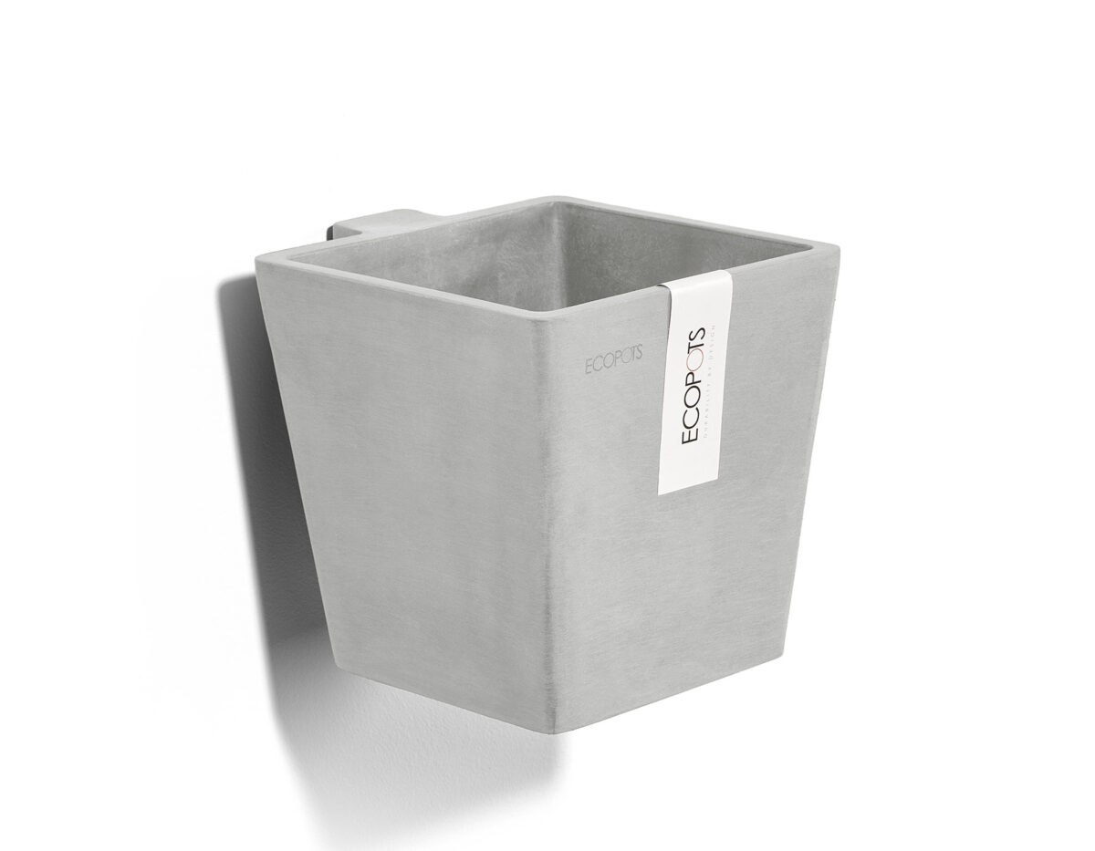 Ecopots Manhattan Wall S 15 White Grey The Good Pot Co